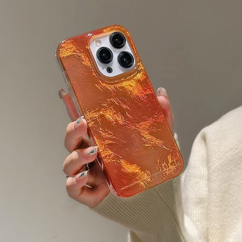 Phone Cases Orange - Ins laranja gradiente vortex padrão caso