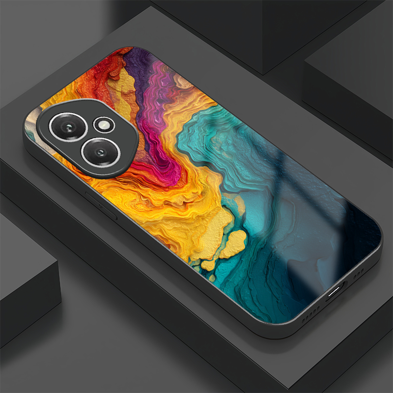 Phone Cases Honor - Padrão de mármore à prova de