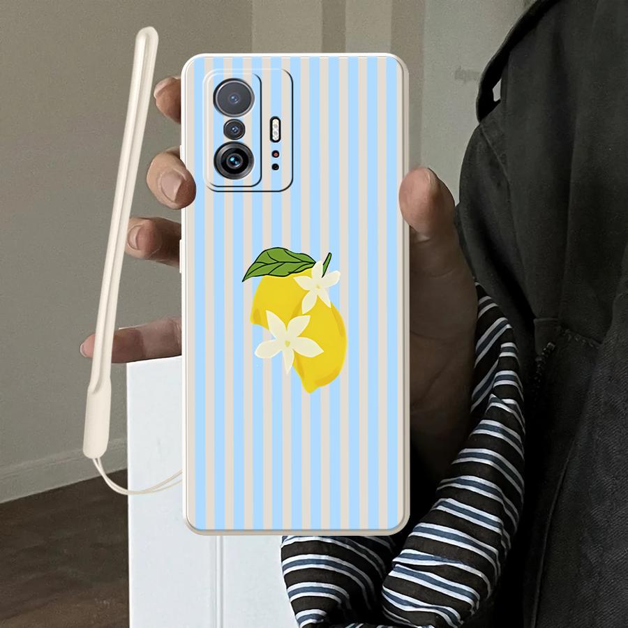 Phone Cases Cool - Capa com padrão de listras Lemon