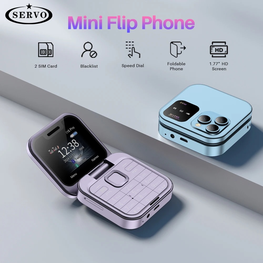 Phone Cases Verizon - Servo i16 pro mini dobrável telefone