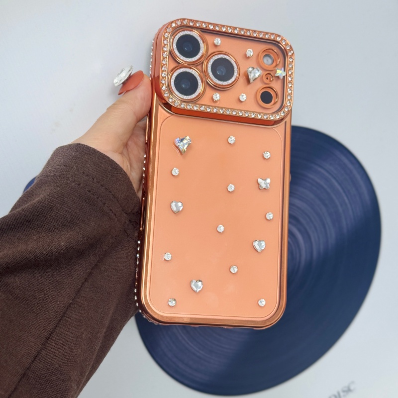 Phone Cases Orange - Feito à mão jóias cristal banhado