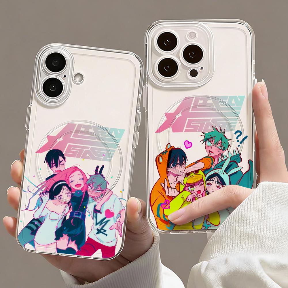 Phone Cases Iphone 15 Pro Max - Capa Magnética Transparente Anime A-Alien Stage