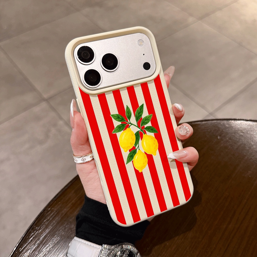 Phone Cases Orange - Capa de Silicone Fosca Laranja Listrada