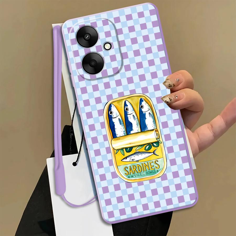 Phone Cases Funny - Capa Divertida com Peixe Colorido para