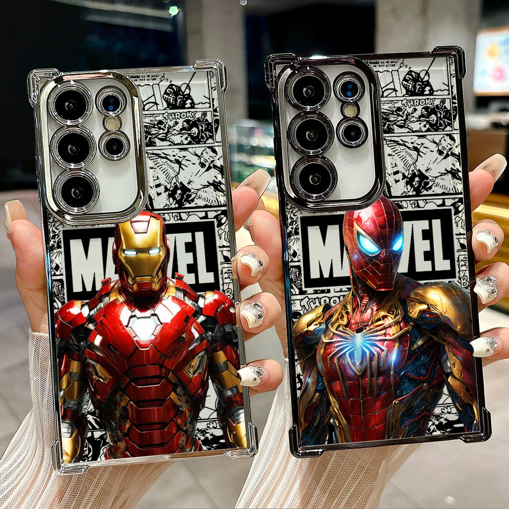 Phone Cases Samsung S25 Fe - Capa de Telefone Marvel Spiderman Ironman