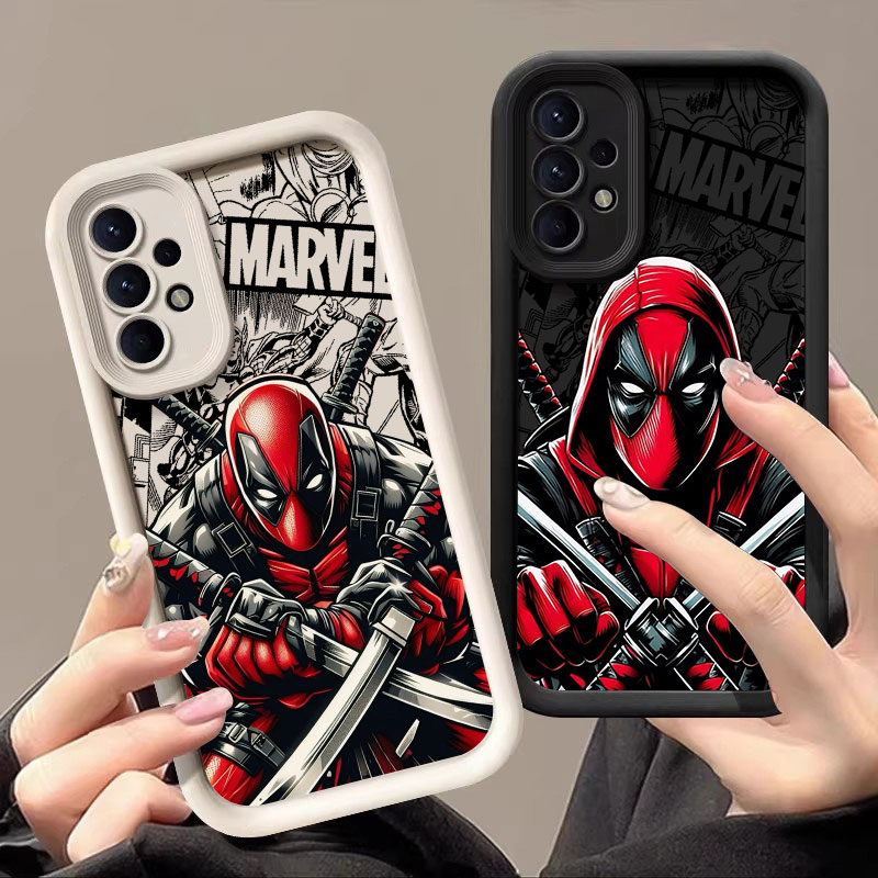 Phone Cases Galaxy A17 - Capa de Silicone Macia Deadpool Espadachim