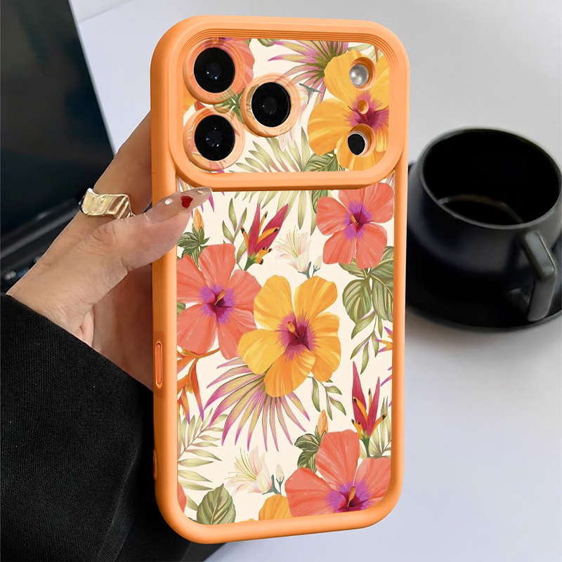 Phone Cases Orange - Capa de Celular TPU com Estampa