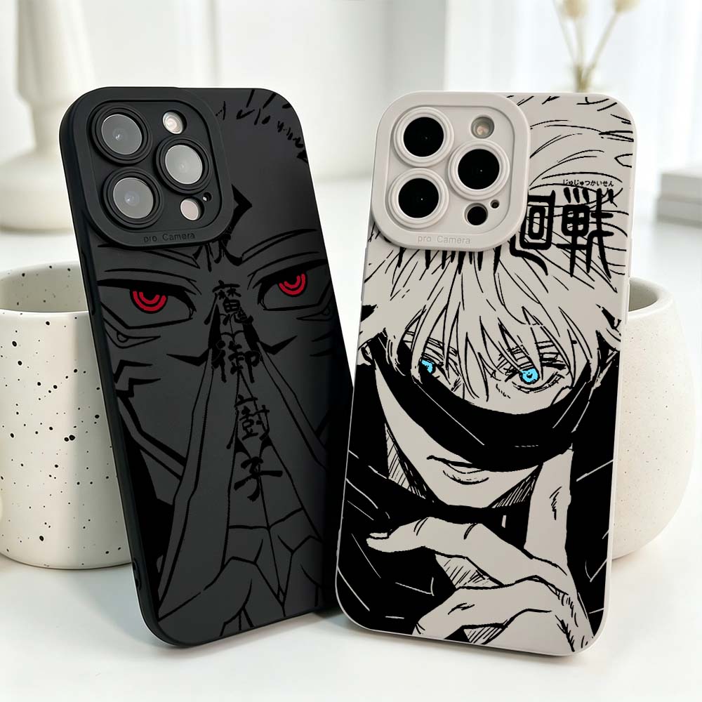 Phone Cases Cool - Capa de Silicone Macia Anime Jujutsu