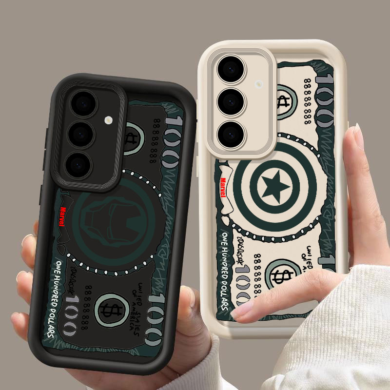 Phone Cases Funny - Capas Divertidas Marvel Dollar para Samsung