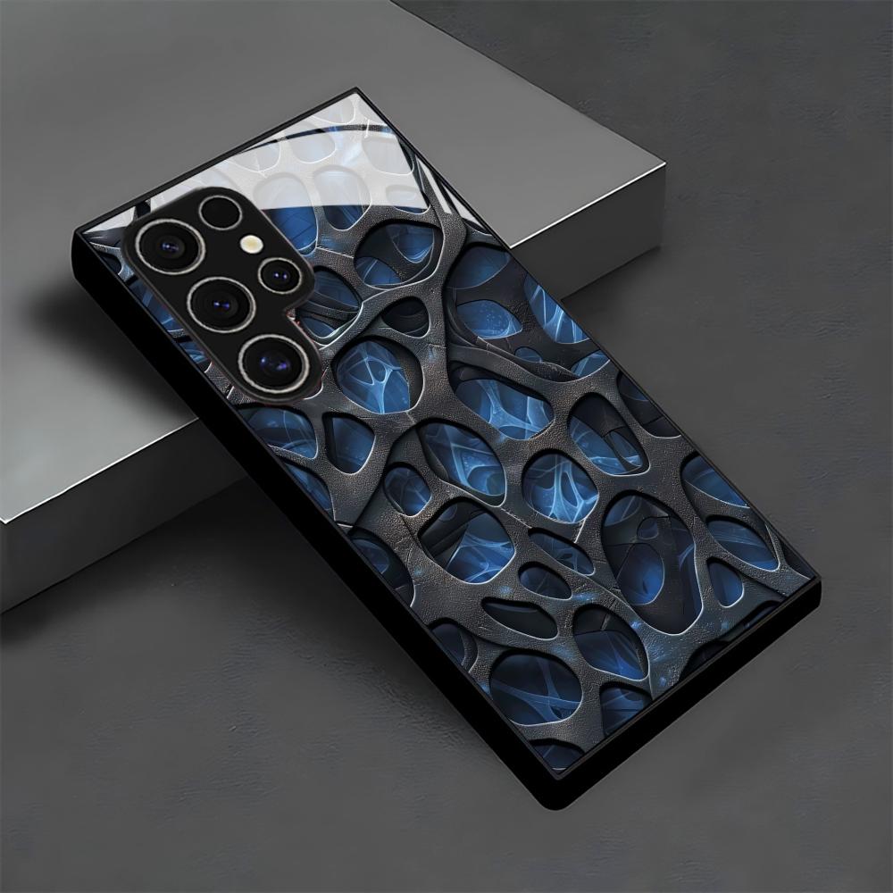 Phone Cases Cool - Capa de Telefone de Vidro Azul