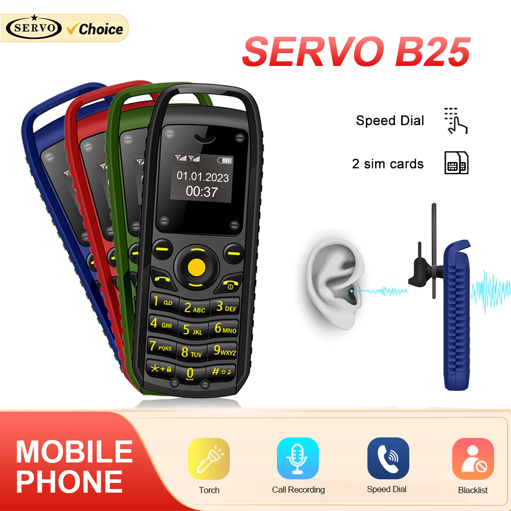 Phone Cases Verizon - SERVO-B25 Mini Celular, 2 SIM Standby,