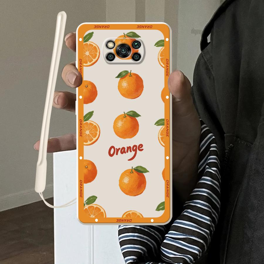 Phone Cases Orange - Capa Traseira Macia para Celular Xiaomi