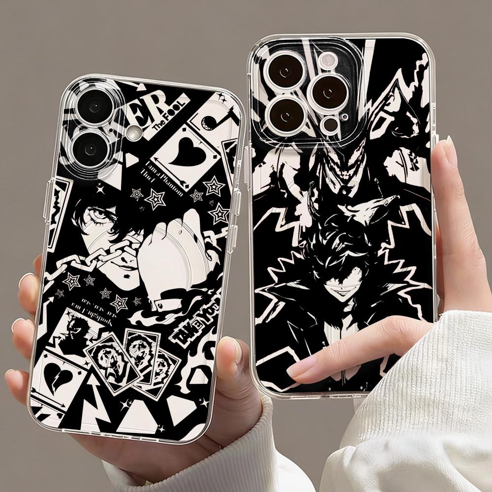 Phone Cases Iphone 15 Pro Max - Capa Magnética Transparente Game Persona 5