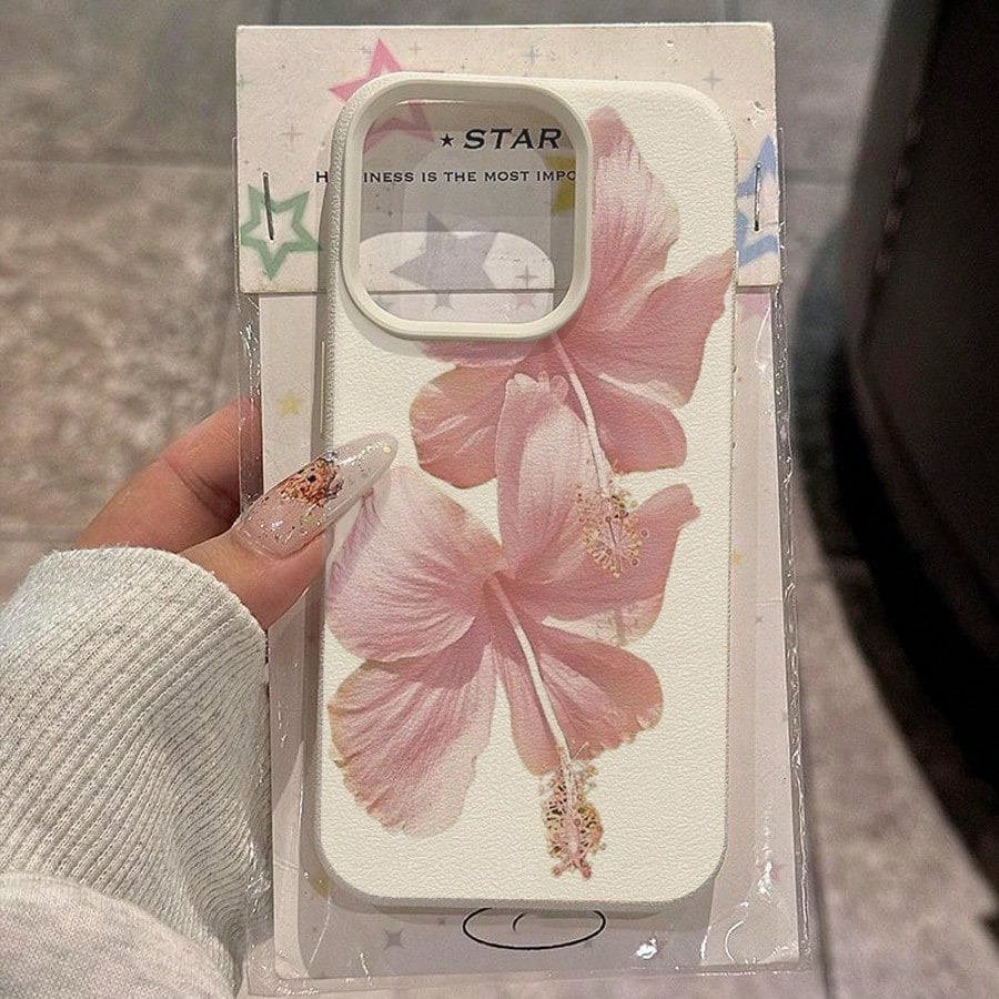 Phone Cases Cool - Rosa hibisco elegante alta estética caso