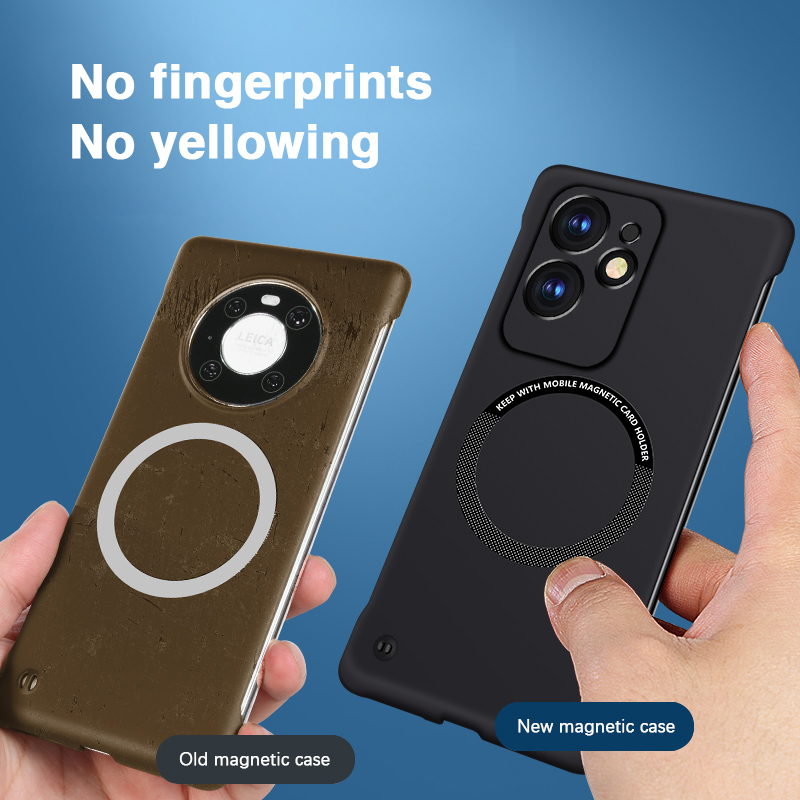 Phone Cases Realme - Capa magnética fina para celular, carregamento