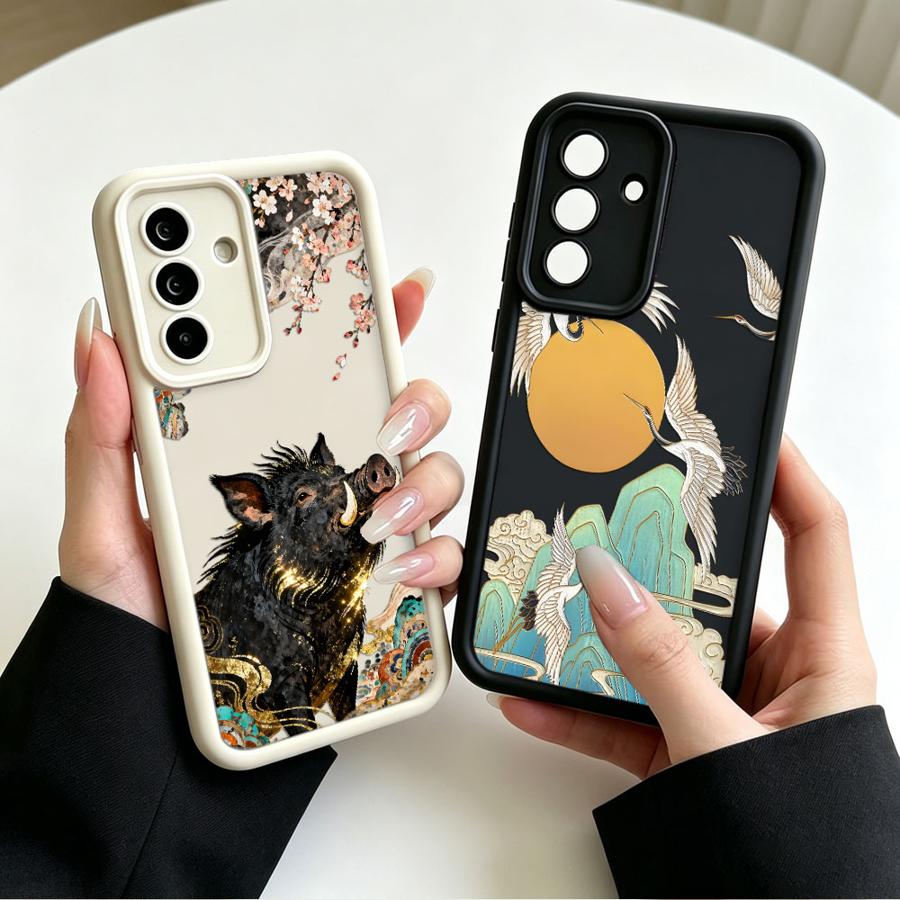 Phone Cases Galaxy A17 - Capa de Celular Desenho Animado Grou
