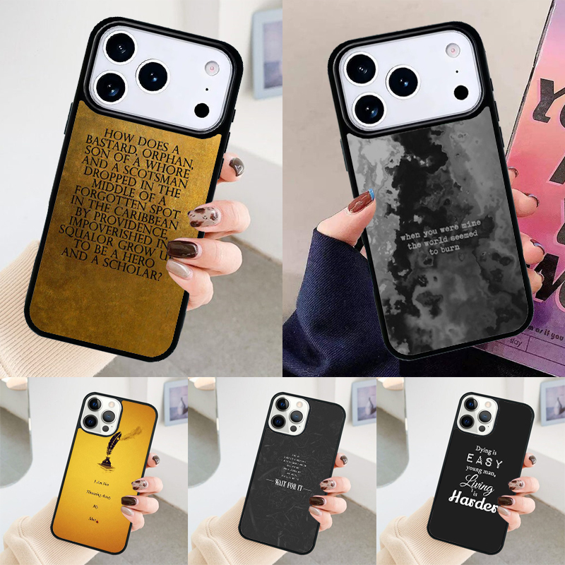 Capa de Telefone com Letras do - Phone Cases Hamilton avaliação e preço