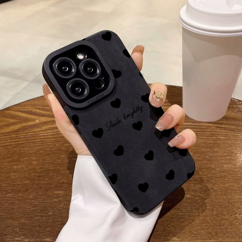 New Luxury Black Love Heart So - Phone Cases Best avaliação e preço