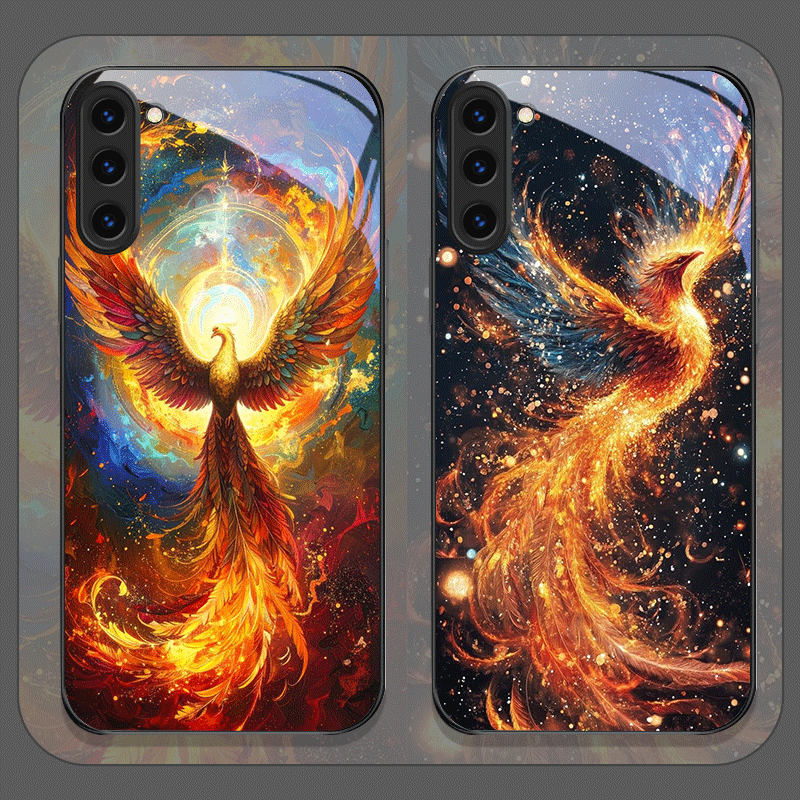 Estético phoenix fogo pena pad - Phone Cases Samsung S25 Fe avaliação e preço