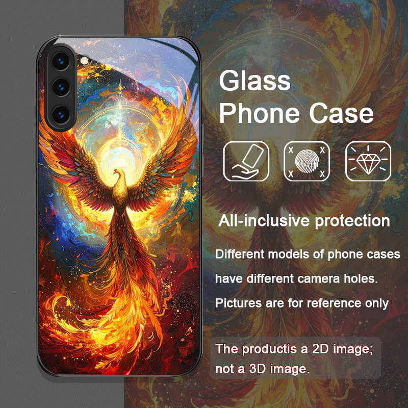 Estético phoenix fogo pena pad - Phone Cases Samsung S25 Fe avaliação e preço