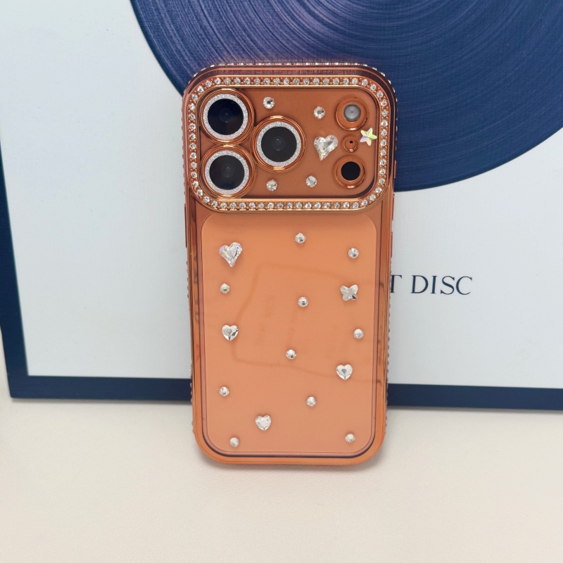 Feito à mão jóias cristal banh - Phone Cases Orange avaliação e preço