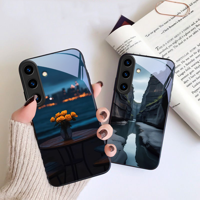 Capa de Celular de Vidro Preto - Phone Cases Orange avaliação e preço