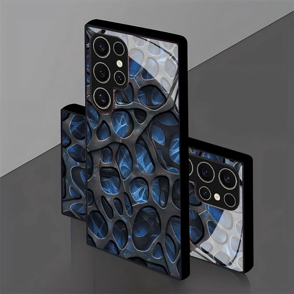 Capa de Telefone de Vidro Azul - Phone Cases Cool avaliação e preço