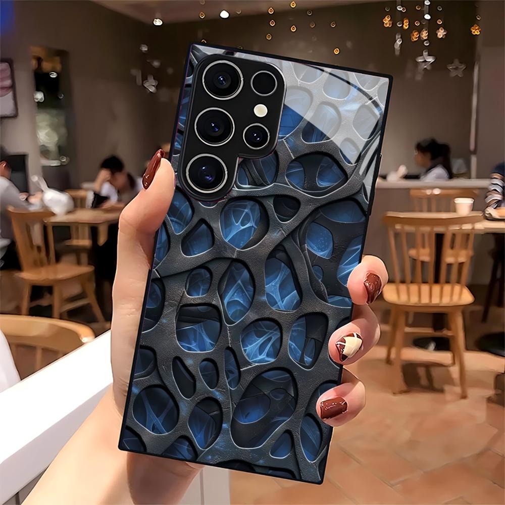 Capa de Telefone de Vidro Azul - Phone Cases Cool avaliação e preço