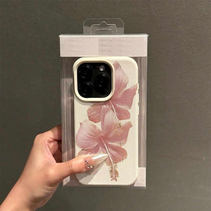 Rosa hibisco elegante alta est - Phone Cases Cool avaliação e preço