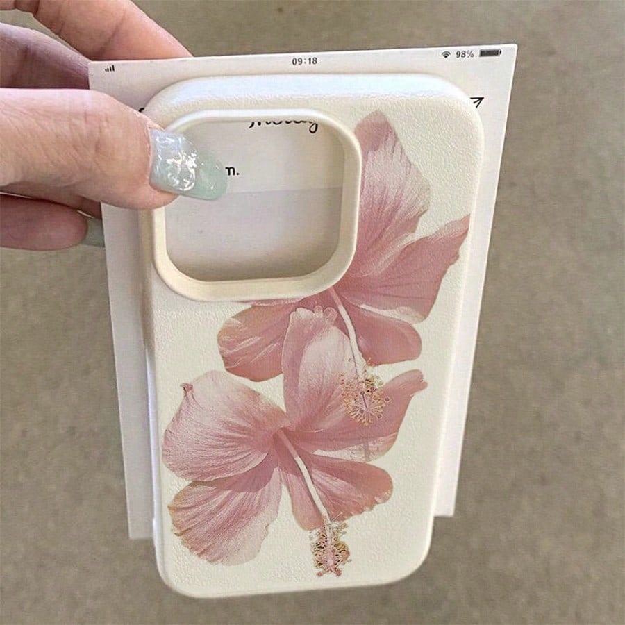 Rosa hibisco elegante alta est - Phone Cases Cool avaliação e preço