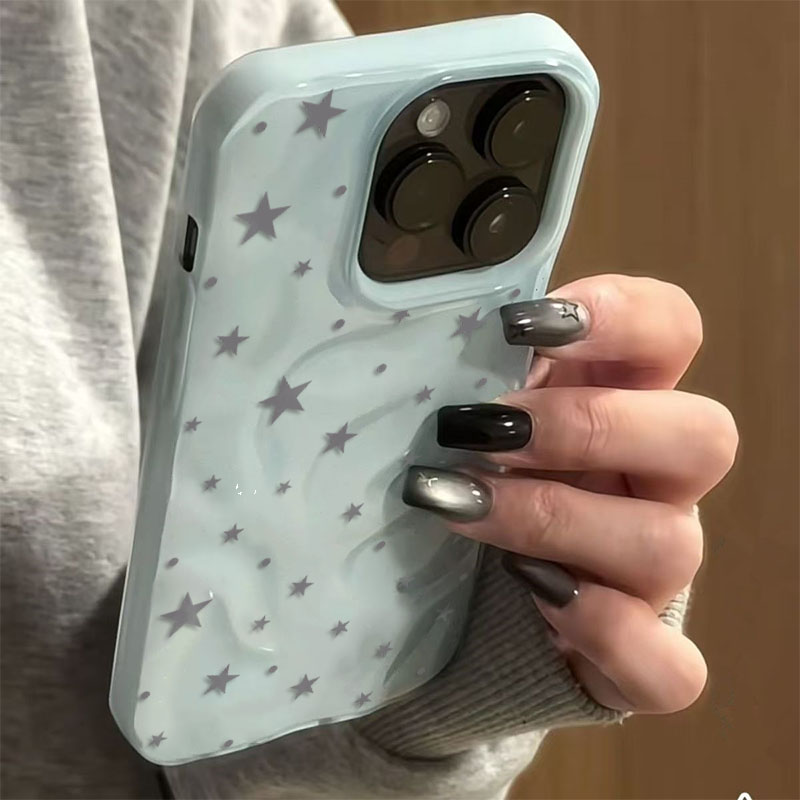 Minimalista cinza-azul estrela - Phone Cases Green avaliação e preço
